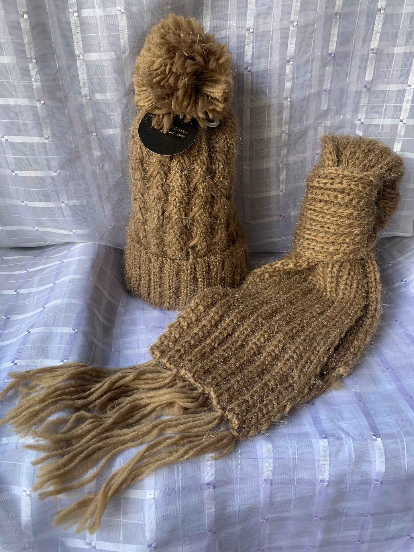 Winter Fashion Scarf and Beanie Se