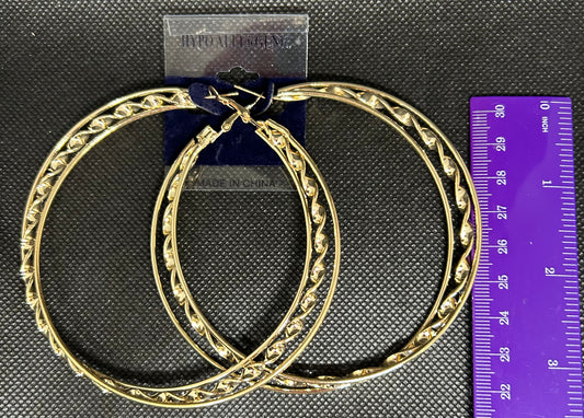 Fantasy Large Gold Hoops